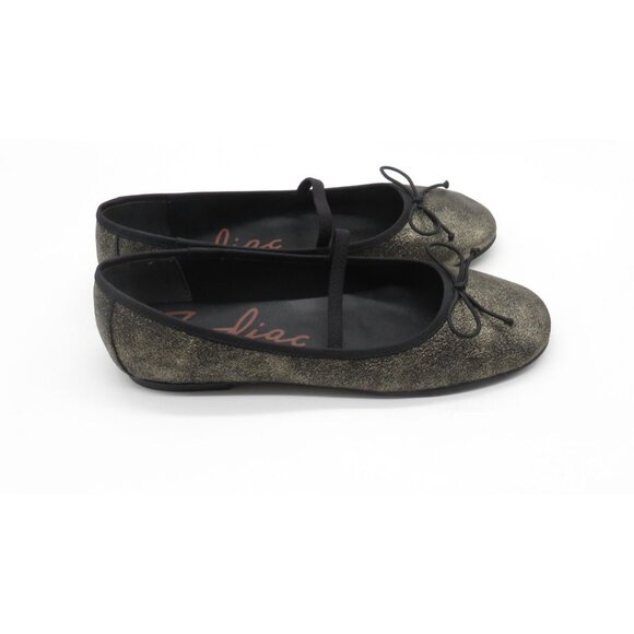 Zodiac Women's Glittery Black Ballet Flats With Bow Detail Size 7.5 New - Picture 1 of 6